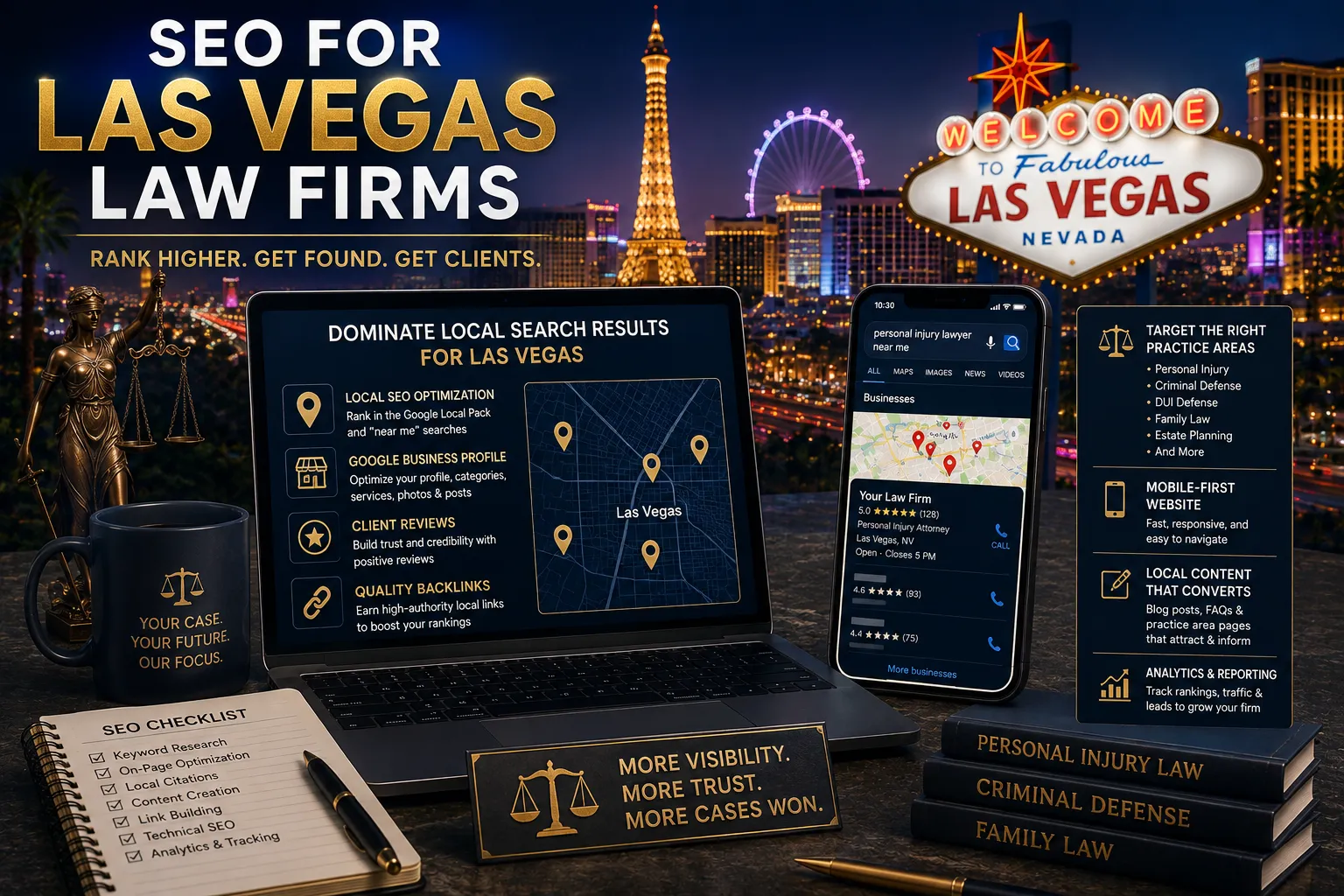 SEO for Las Vegas Law Firms: How to Get Found by Clients Who Need You Now