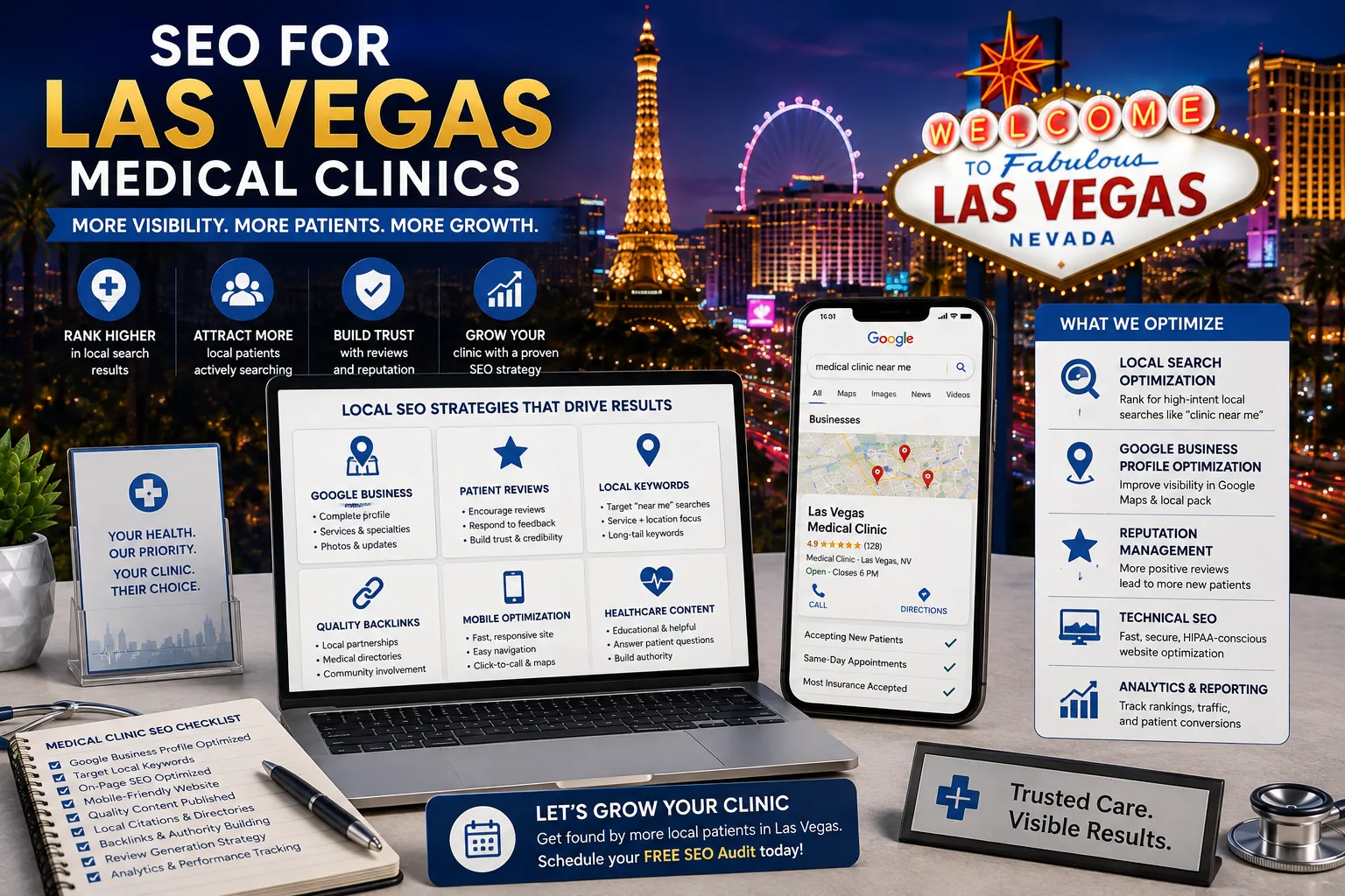 SEO for Las Vegas Medical Clinics: Get Found by Patients Who Need You