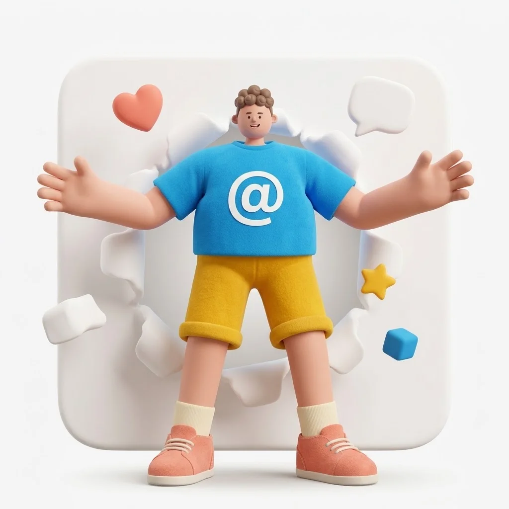 Illustration of social media content creation for a local business