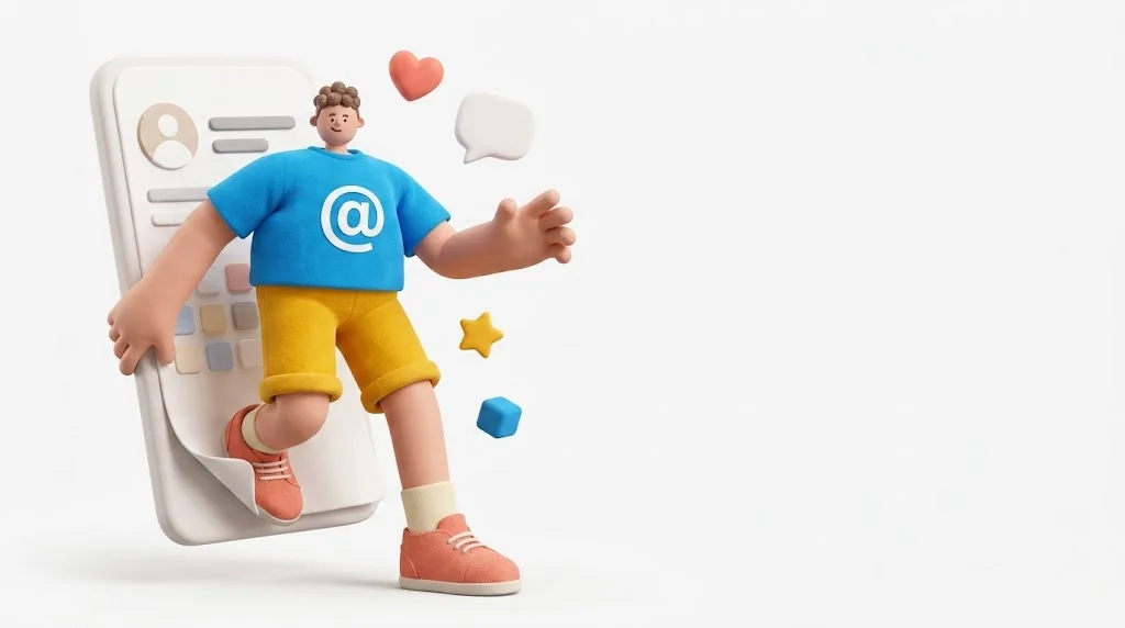 Social media management illustration for Las Vegas businesses